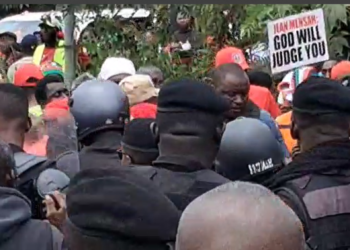 Teargas Fired by Police at NDC Protest in Kumasi, Leaving Two Injured