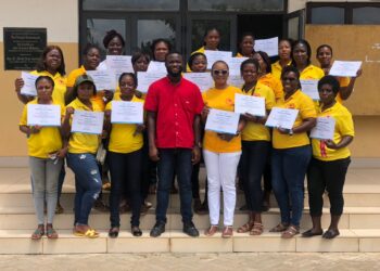 Hairdressers, Beauticians In Ablekuma West Receive ICT Training From GIFEC