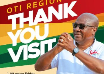President Mahama Returns to Oti Region with Message of Thanks, Unity, and Vision