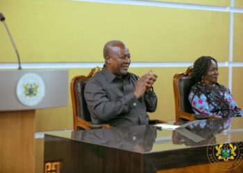 Black Queens Visit President Mahama and Naana Jane with WAFCON Bronze Medal in Celebration of National Achievement