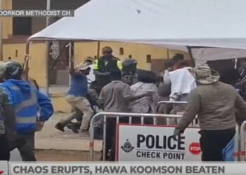 They Deserved the Assault! – Public Fury as NPP’s Nana Akua Afriyie and Hawa Koomson Caught in Ablekuma North Rerun Chaos